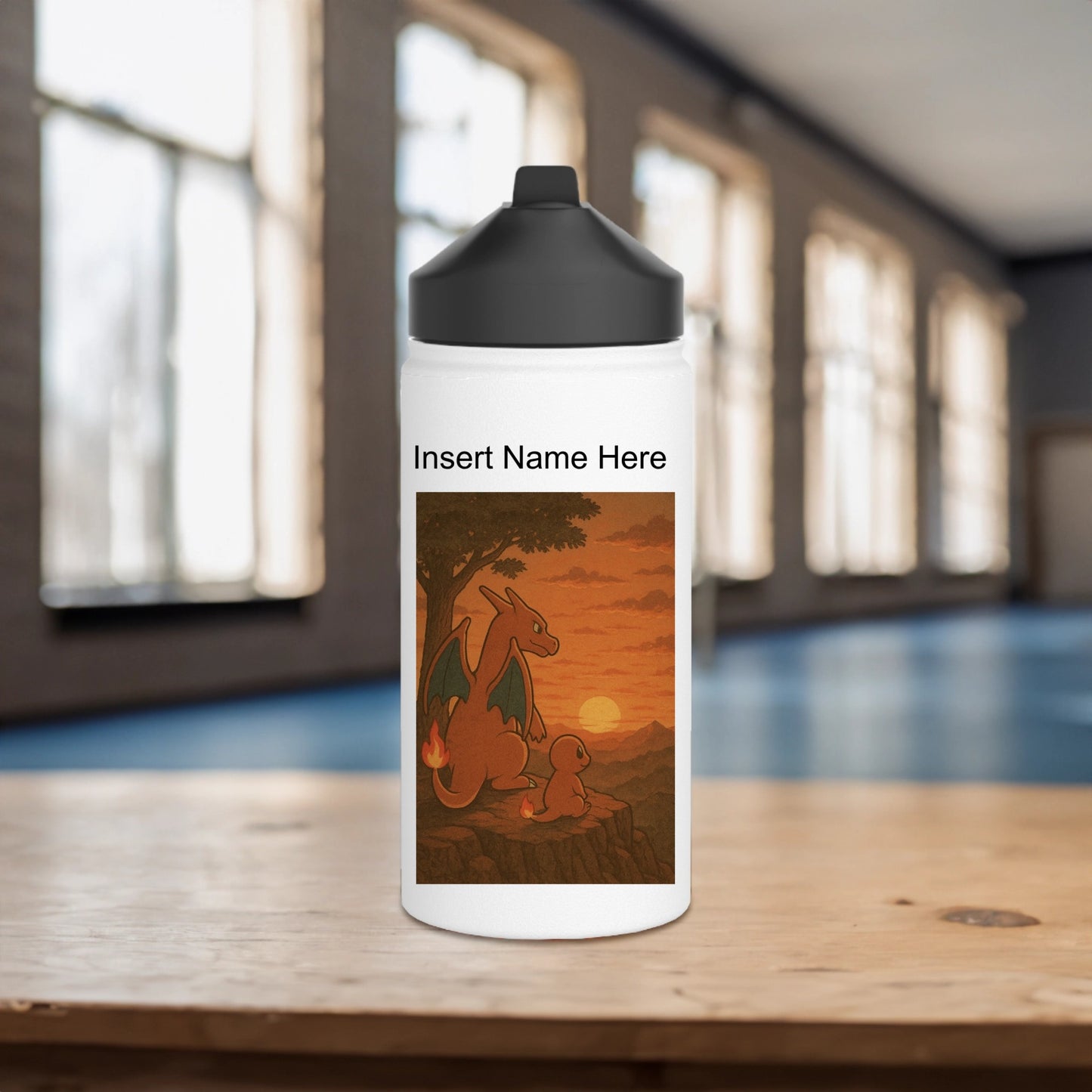 Custom Charizard Stainless Steel Water Bottle