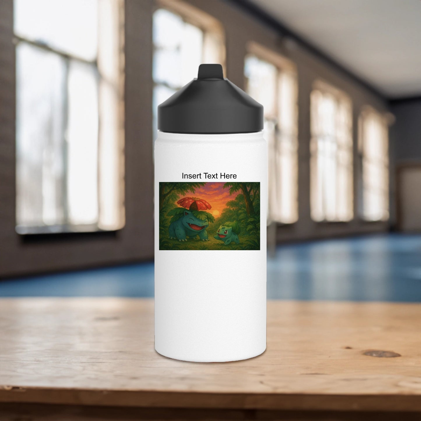 Custom Venusaur Stainless Steel Water Bottle